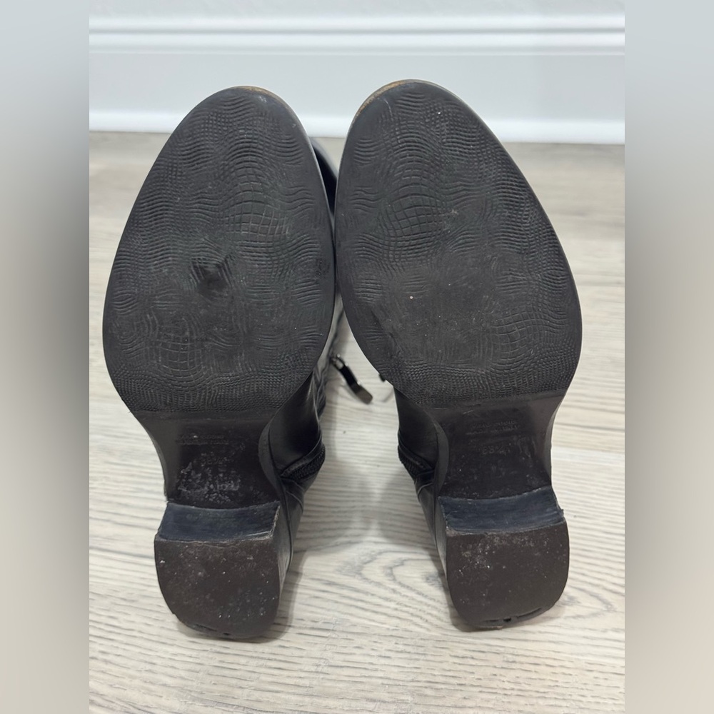 Lorenzo Masiero Black Leather Over The Knee Riding Equestrian Boots Size 38.5 /8 - Picture 12 of 14